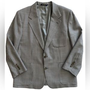 Vintage Brooks Brothers Sport Coat Mens 43 Plaid Tweed Blazer Two Button Wool